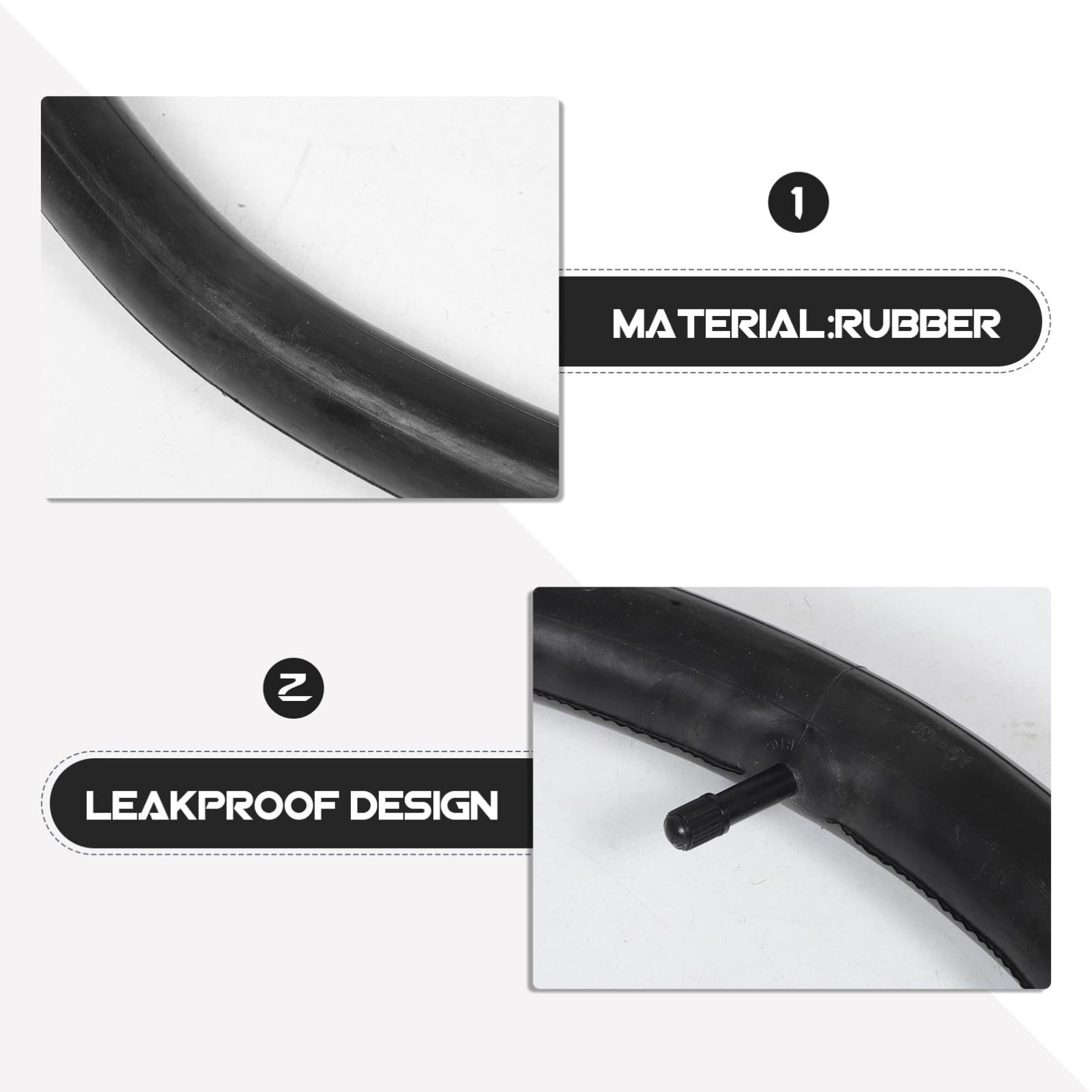 Chambres à Air pour Pneus de Vélo 29 Pouces, Lot de 2 Noir