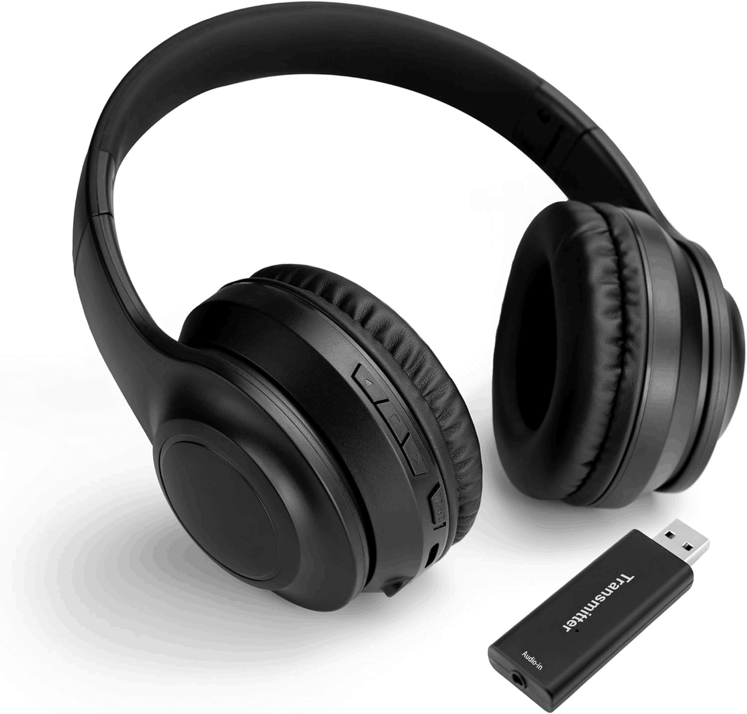 Casque TV Bluetooth Pliable avec Annulation Active du Bruit, Microphone, Audio Hi-Fi et Basses Profondes - Over-Ear Sans Fil pour Adultes et Personnes Âgées