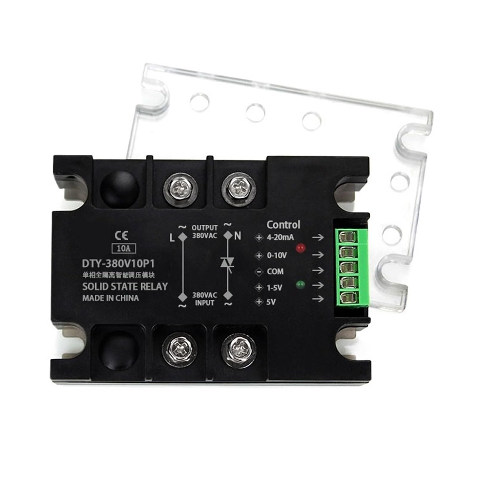 CXFCIHFT Voltage Regulator Relay 220V 380V Voltage Stabilizer Module Power Barrier Controller Enhanced Single Phase AC 10A-200A(10A)