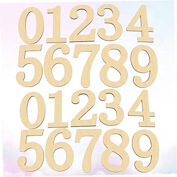 Amazon.co.jp: NOLITOY 2個セット 木製の数字 toys 装飾番号