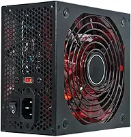 FONTE PARA PC ATX 600W PC Gamer Cooler Fonte De Alimentação Super Silenciosa Bivolt Preta E Vermelha Conectores SATA E Ventilador Potente Com Chave Seletora 110V/230V ONYK PREMIUM
