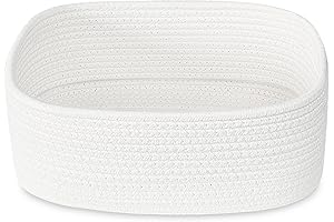 ABenkle Small White Woven Baskets: Keeping Your Essentials Organized and Tidy