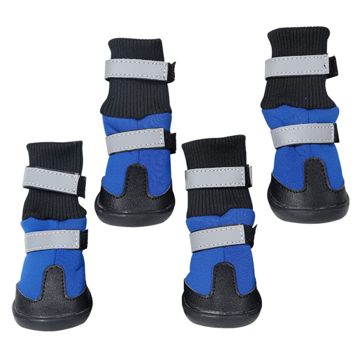 Chaussures pour grand chien étanches bottes montantes antidérapantes bleu taille M hiver