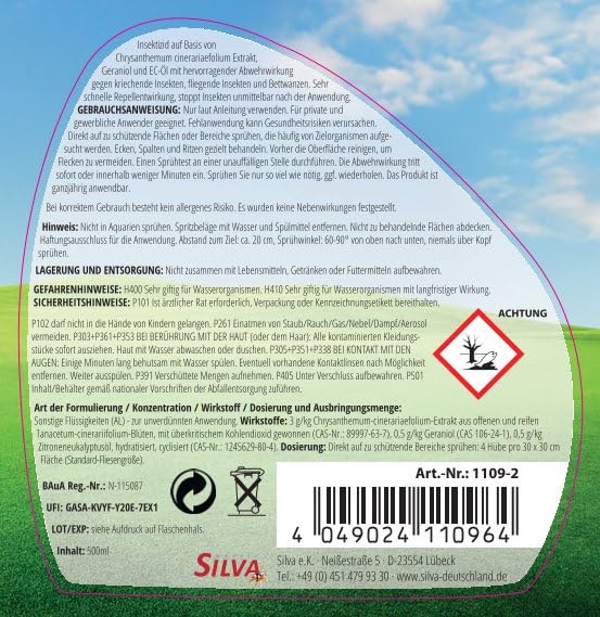 RASCH HOME DEFENDER® Bettwanzen Spray [500ML] - Spray zur Bettwanzen Bekämpfung Hochwirksam - Mittel zur Bettwanzenbekämpfung - Laborgeprüftes Anti Bettwanzenspray mit effektiver Sofortwirkung