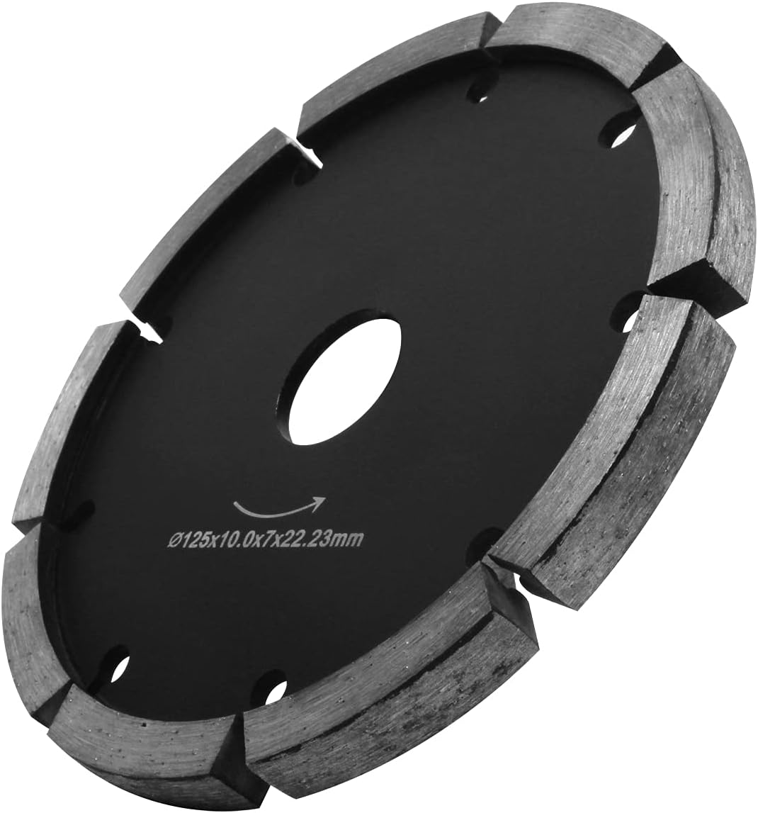 5Inch Diamond Tuck Point Blade 10mm Thickness - Mortar Concrete Brick Marble Floor Wall Grooving