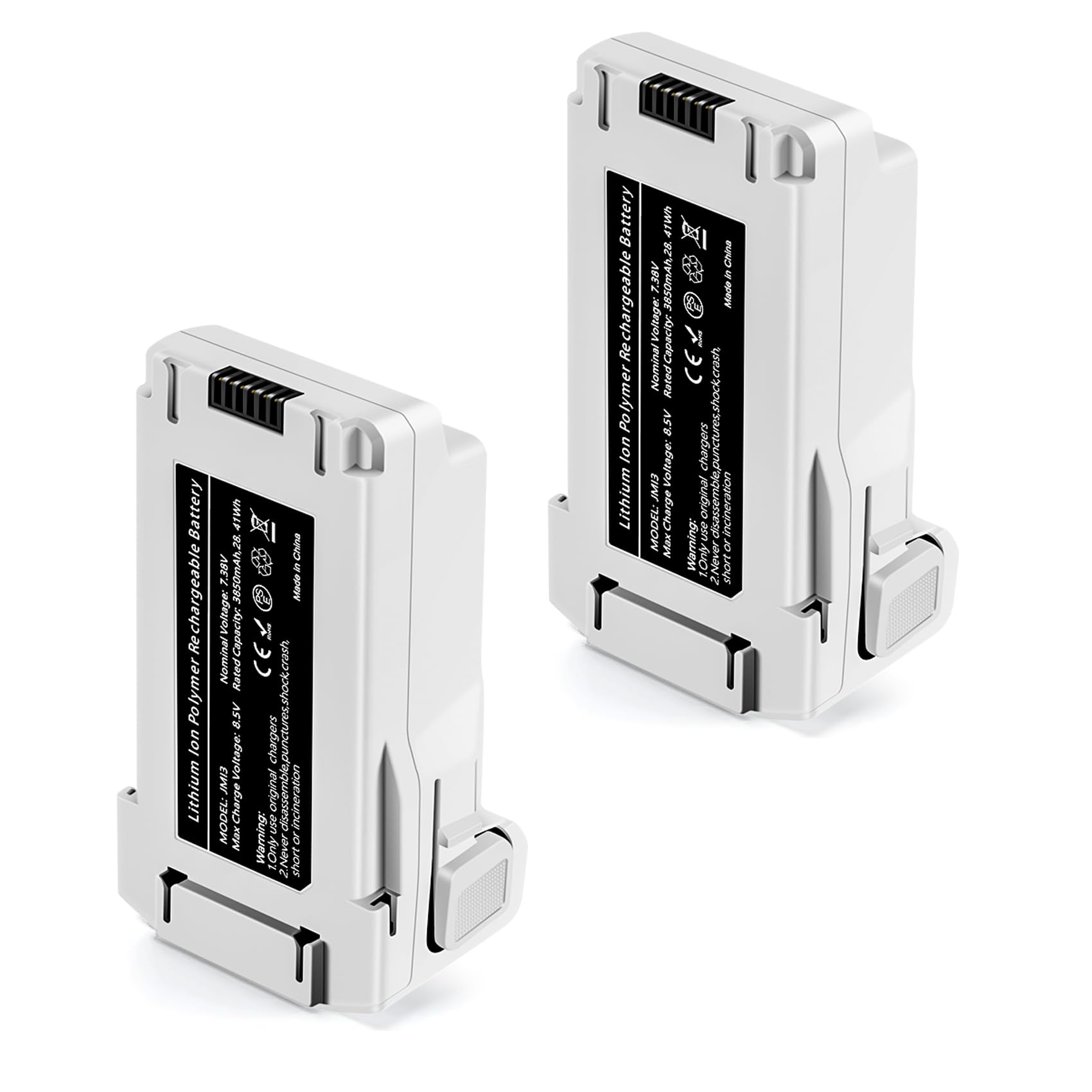 Mini 3/Mini 4 Pro Batterie de vol Intelligente 2 Packs 3850mAh(51 Minutes de vol Maximum) Mini 3 Pro Batterie de Drone Accessoires Compatible avec DJI Mini 4 Pro,Mini 3 Pro,Mini 3 Drone