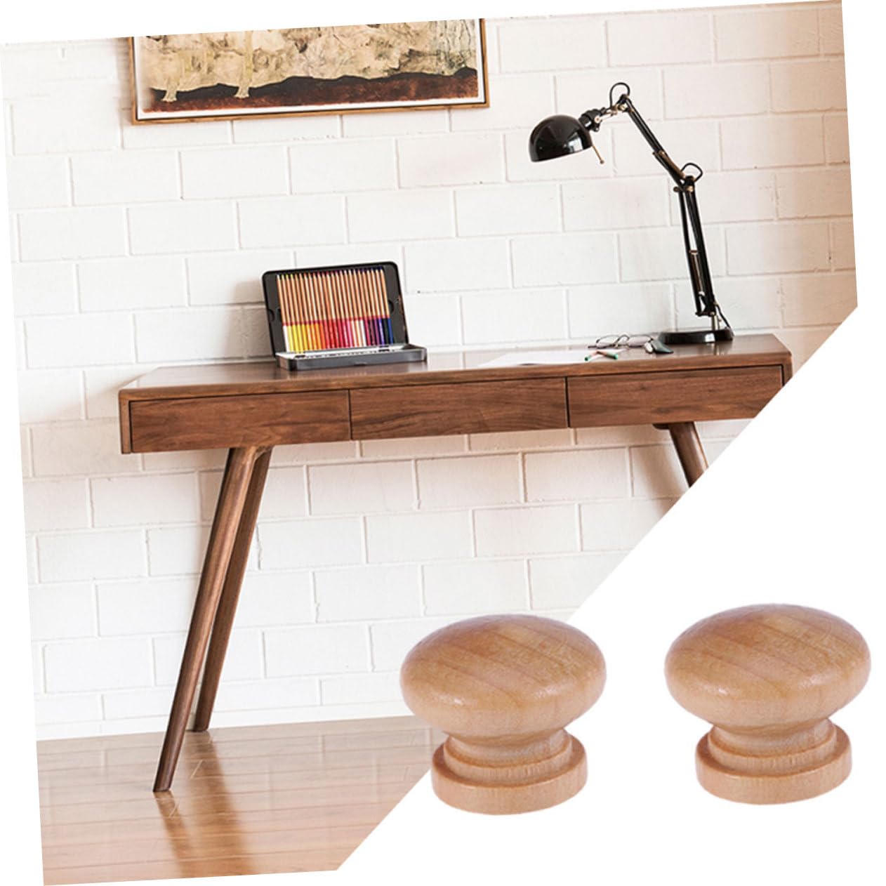 BESTonZON 45 Pz mobili d'epoca pomelli antichi maniglia decorazioni in oro mobilia pomello del mobile in legno pomelli dei cassetti porta di legno maneggiare mobile bar decorare Bambù