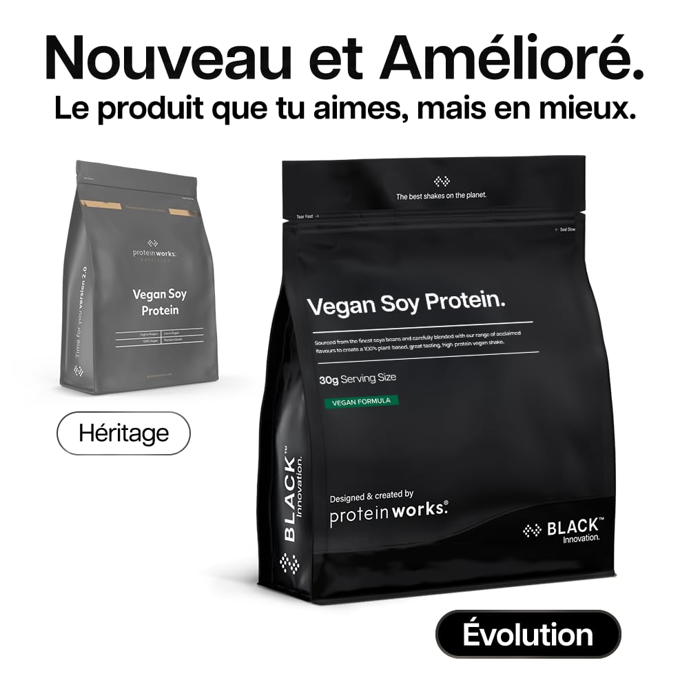 The Protein Works – Protéine de Soja 90 – Protéine Pour Végétaliens et Végétariens – Shaker et Cuillère Doseuse Gratuits - Chocolat Onctueux - 2kg | Isolat Protéine Soja Premium, Faible Gras, Sans Sucre Ajouté, 27 g Protéines, Nutrition 100% Végétale, 66