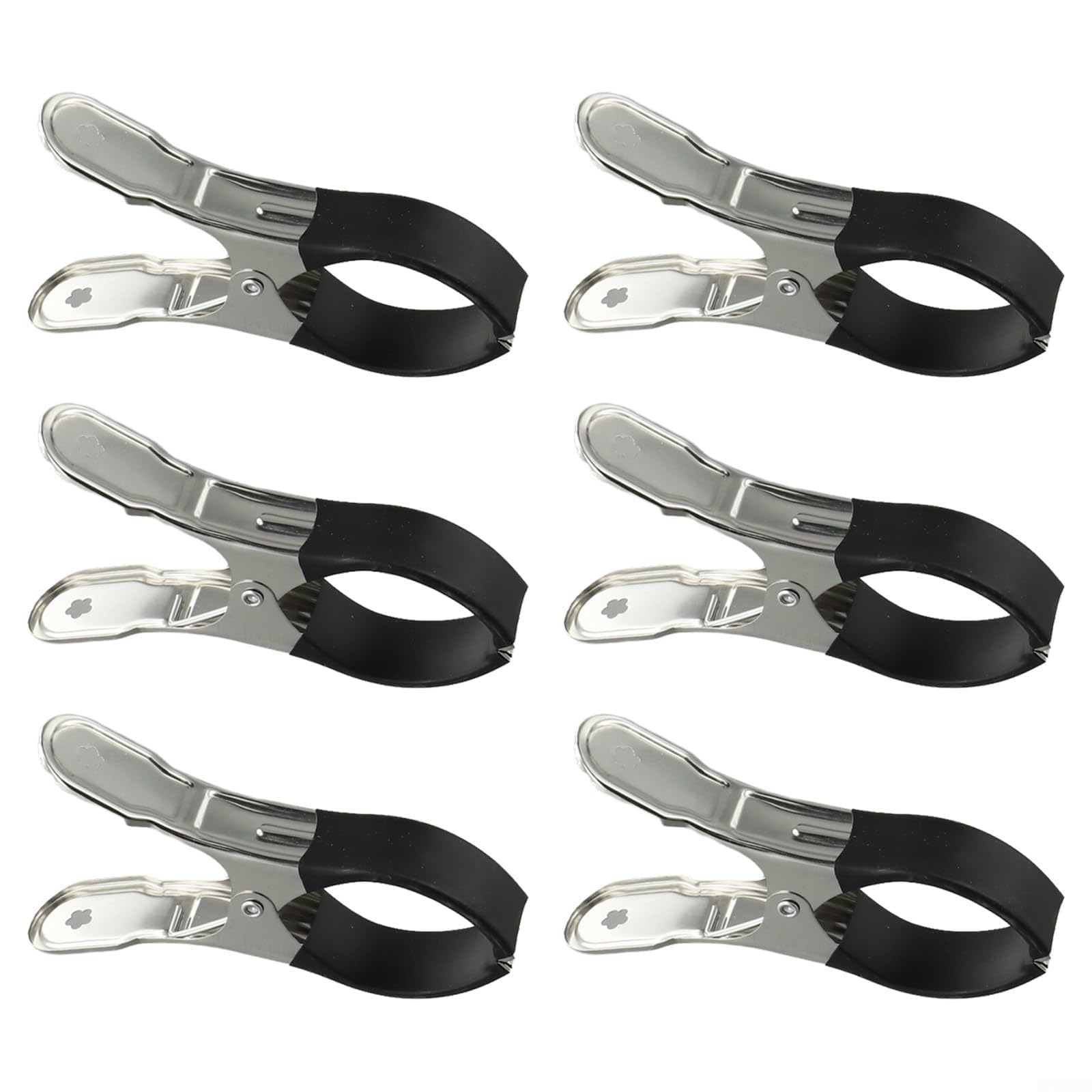Elchuiaby Heavy Duty Pool Cover Clips With Protective Sleeves Multi Purpose Stainless Steel Clamps For Above Ground Swimming Pool Edge Security 30 Pack(6pcs black)