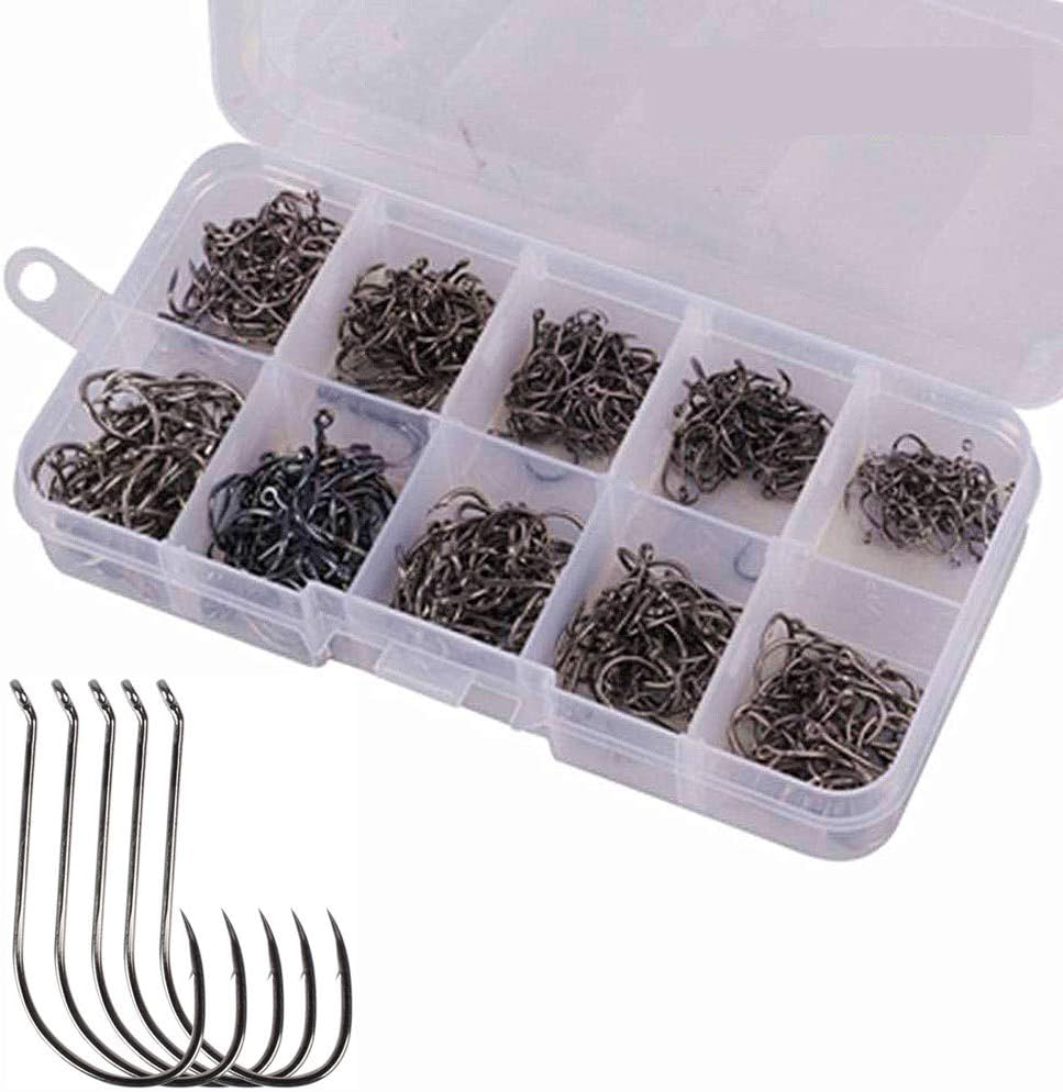 None Branded 500pcs12 Sizes Circle Hooks Fish Hooks Trout Fishing Hooks