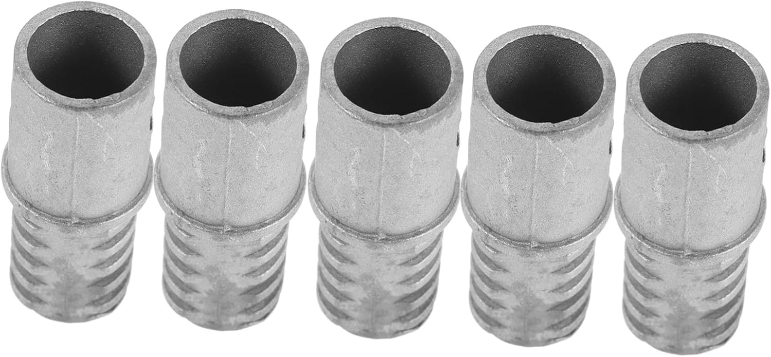 5pcs Threaded Pole Replacement Tips for Mop Broom Brush, Metal Extension Pole Adapter with Tight Connection, Aluminium Alloy Material, Suitable for Cleaning Tools in Offices