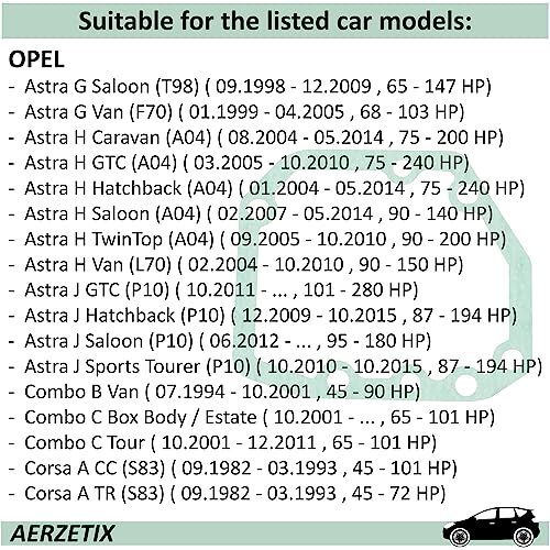 AERZETIX - C66823 - Dichtung, Schaltkasten - manuelles getriebe - material: papier - kompatibel mit Opel, Chevrolet OE-nummern 90345458, 07 55 160, 7 55 160
