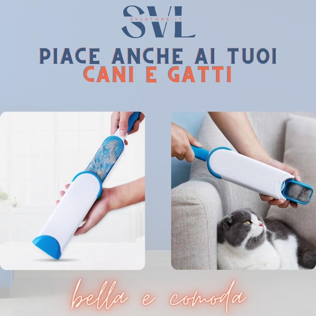 Spazzola TogliPelo Per Animali Domestici - Rimuove Pelucchi Da Divani, Tappeti E Vestiti, Riutilizzabile - Foto 12