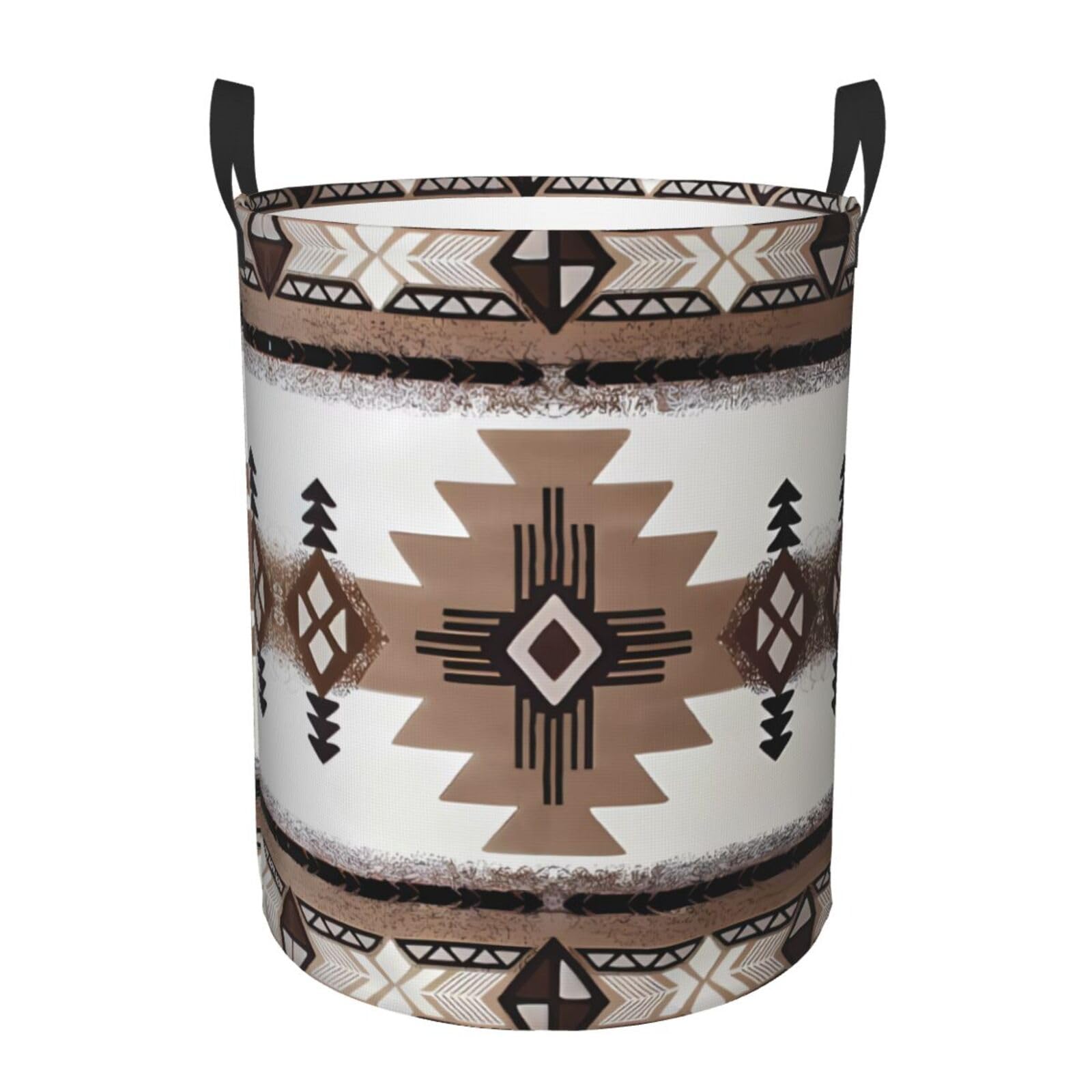 M Circular Hamper Aborigines Print Storage Basket for Home