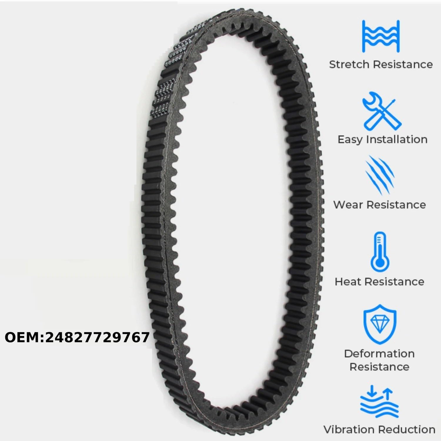 Drive Belt Per BMW Per C650GT C650 Per Sport C600 Per Sport 600 K18 OEM:24827729767 Cinghia Trasmissione A Catena Per Moto Frizione Accessori