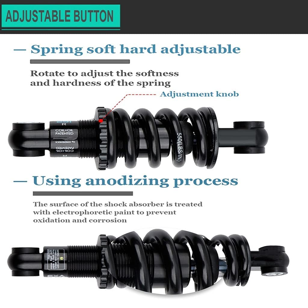 Ammortizzatore A Molla Per MTB - 150mm, 750Lbs, Per Sospensione Posteriore Bici Mountain - Foto 9