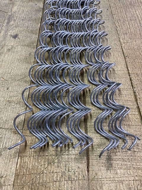 50 conectores helicoiles en espiral de Gabion para cestas de malla de alambre, 100 cm de largo, 3 mm de diámetro, 50 mm de distancia entre bobinas