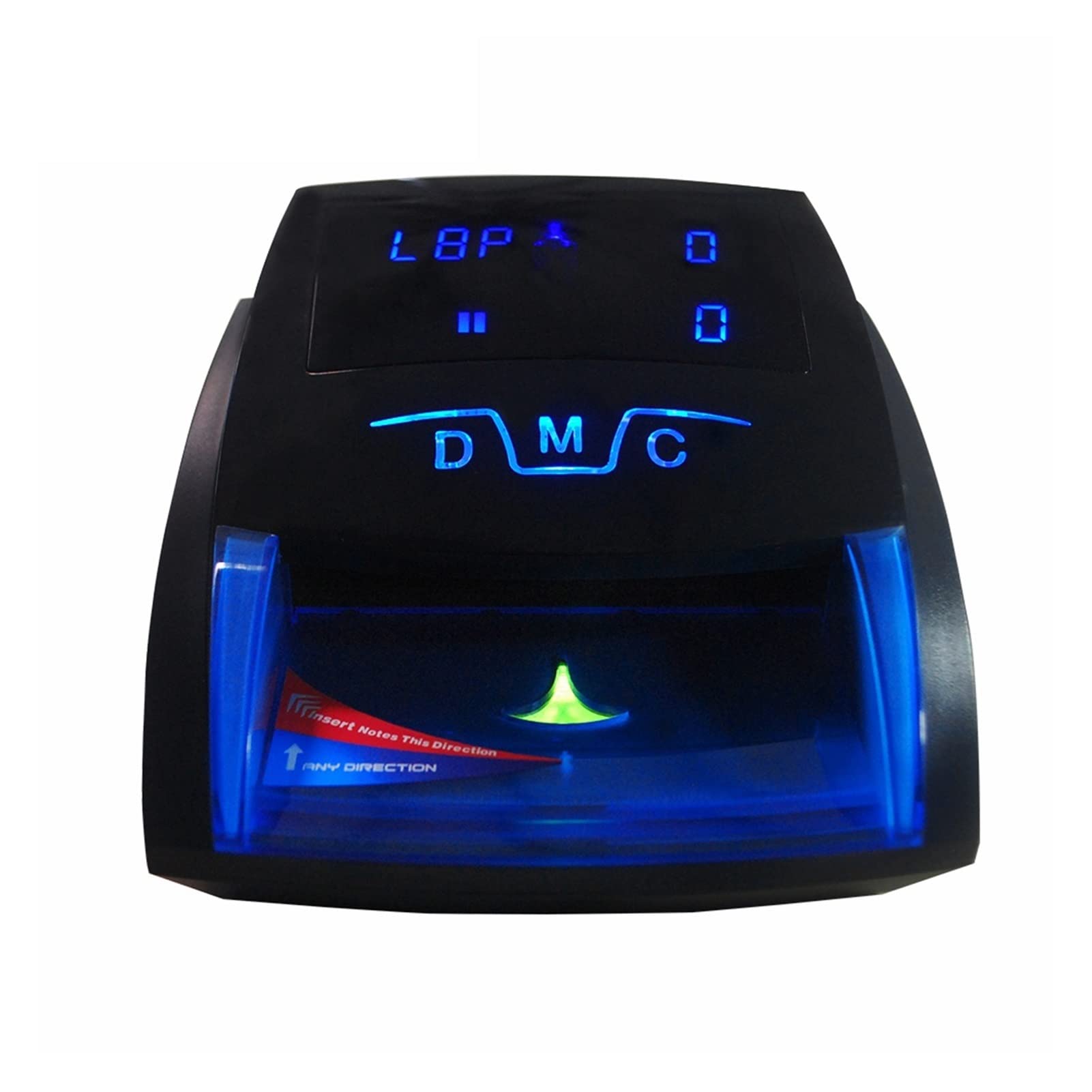 Mini banconota pratica UV/mg Rilevare la macchina falsa euro note rilevatore di bollette for le bollette for USD/EUR Rilevatore di cassa con batteria(Noir)