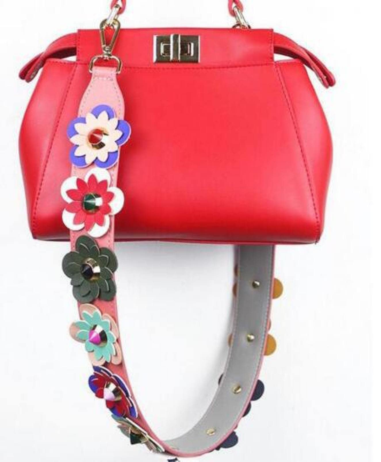 Łańcuszki do torebek, Akcesoria Do Nitów Luksusowe Torebki DIY Z Rączkami Torebka Łańcuszkiem Paski Crossbody(Red Blue,Gold hook)