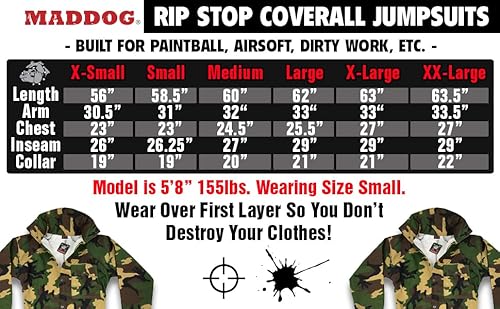 Maddog Tactical Paintball Rip Stop Coverall Jumpsuit thumb #1