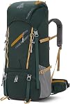 65L Waterproof Hiking Camping Backpack with Rain Cover, Outdoor Sport Travel Daypack for Climbing Touring