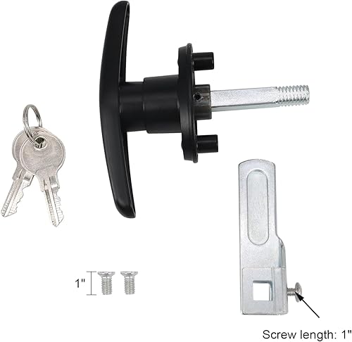 Vista 34 de Tapa de camioneta con cierre de carcasa de cámper, mango en T con 2 llaves para la mayoría de marcas de tapas de camiones, toppers, cubiertas