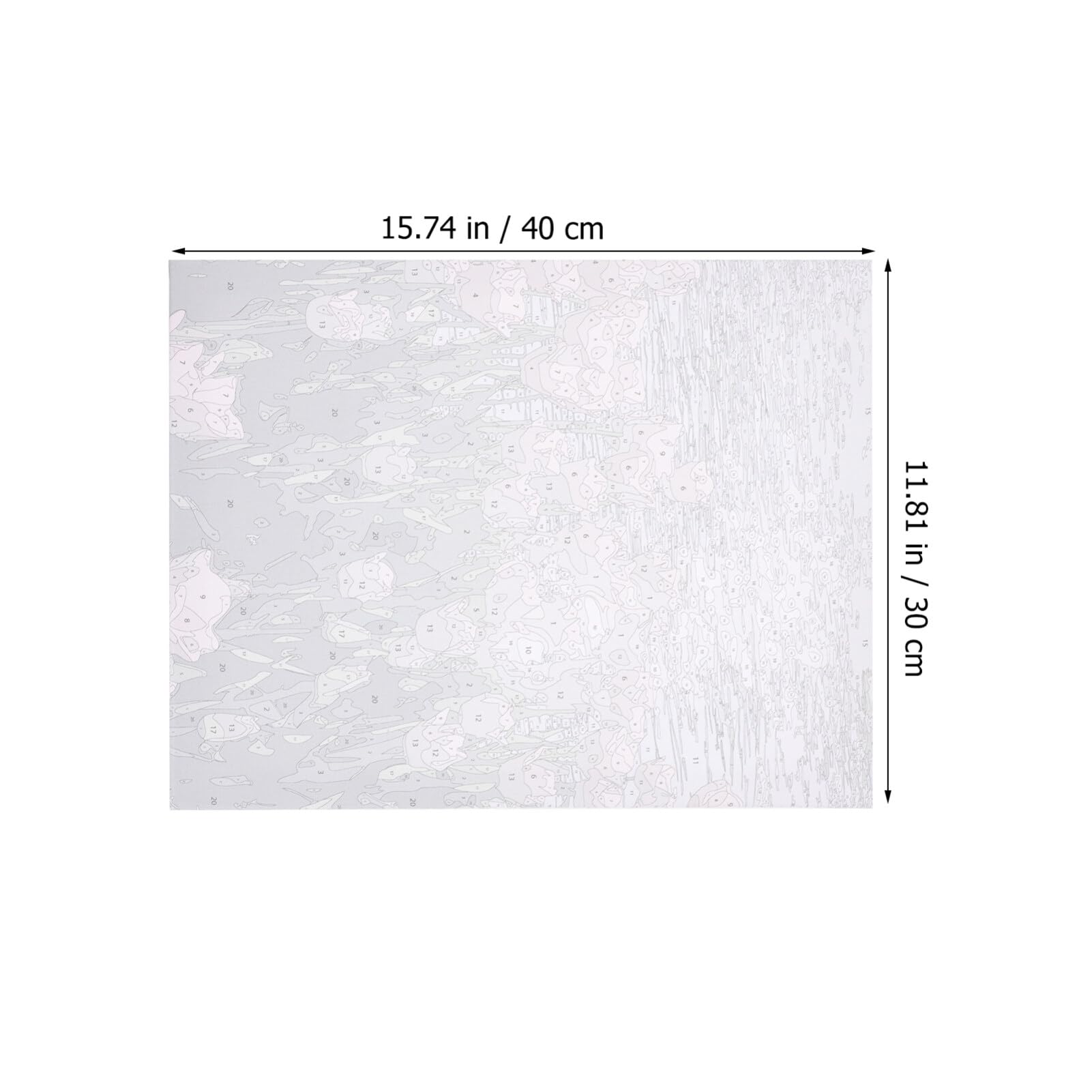 EXCEART Kit Dipingere per Adulti e Bambini, Pittura a Numeri | Tela con Pigmenti, Cornice in Legno, per Salotto e Studio, Decorazione da Parete