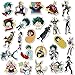 50pcs Pack My Hero Academia Stickers for Kids Water Bottle, Cool Anime Cartoon Waterproof Vinyl Stickers for Teen Girl Adult Laptop Skateboard Bike Guitar Laggage Bicycle Travel Case Helmet