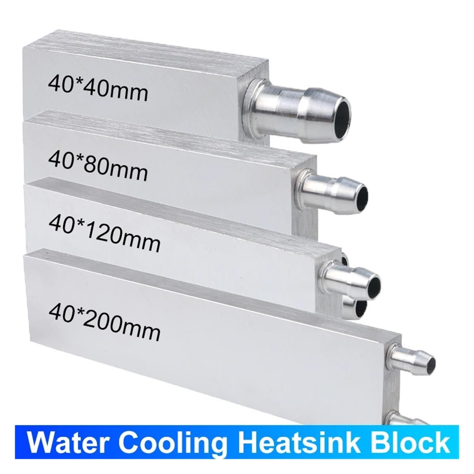 1 pz Blocco dissipatore di calore for raffreddamento ad acqua Blocco di raffreddamento a liquido 40 mm * 40/80/120/200 mm(40mmx120mm)