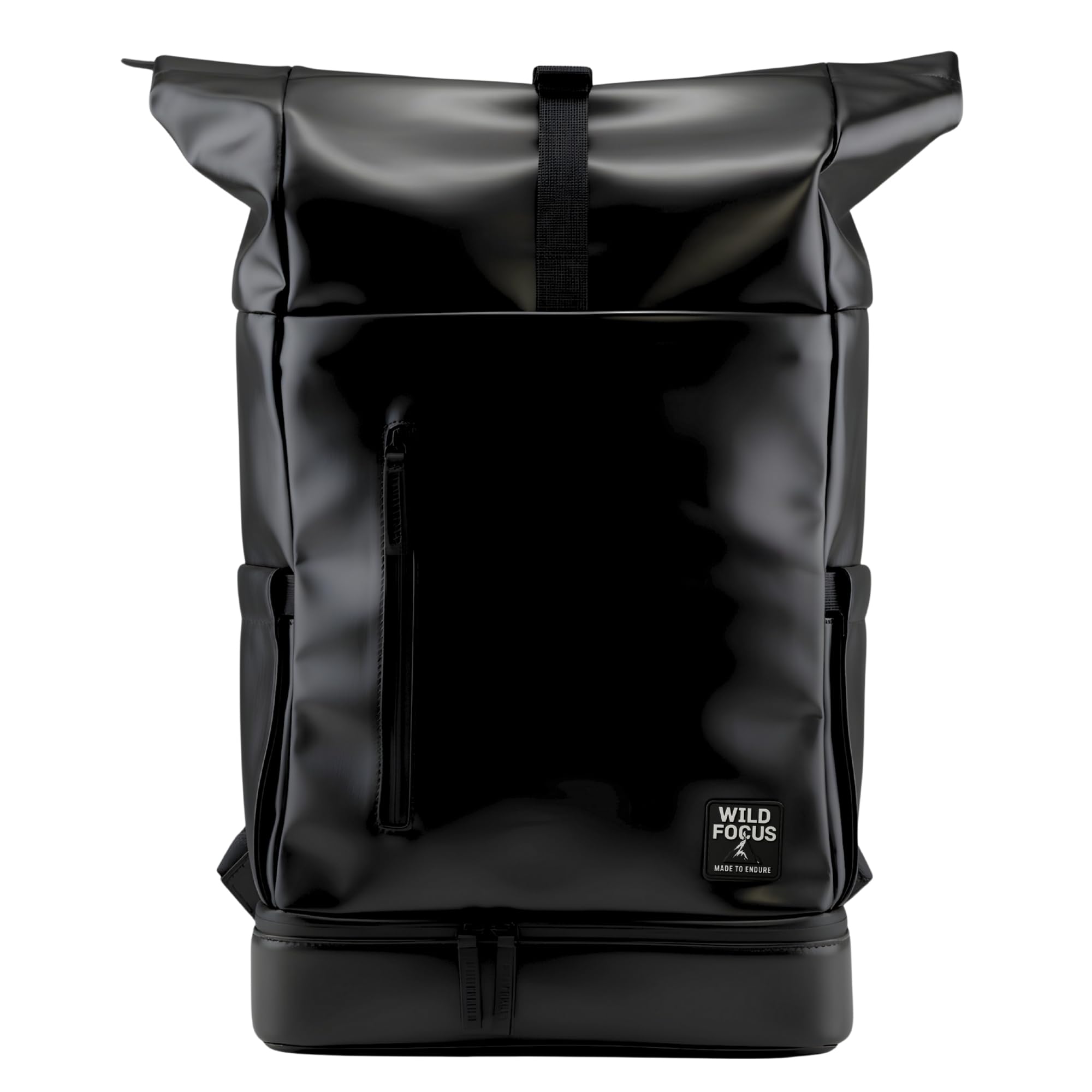 WildFocus Bagpack | Rucksack Damen & Herren | Rolltop Rucksack mit 16" Laptopfach | Backpack ideal für Reisen, City, Uni, Arbeit | wasserabweisend | Vegan Leather (Berlin)