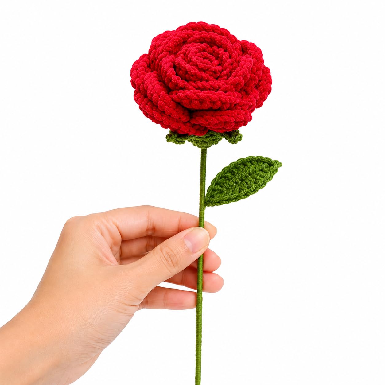 Handmade Crochet Rose Bouquet | Forever Flower Gift for Girlfriend, Wife, Mother | Valentine's Day, Birthday, Home Decor-image-19