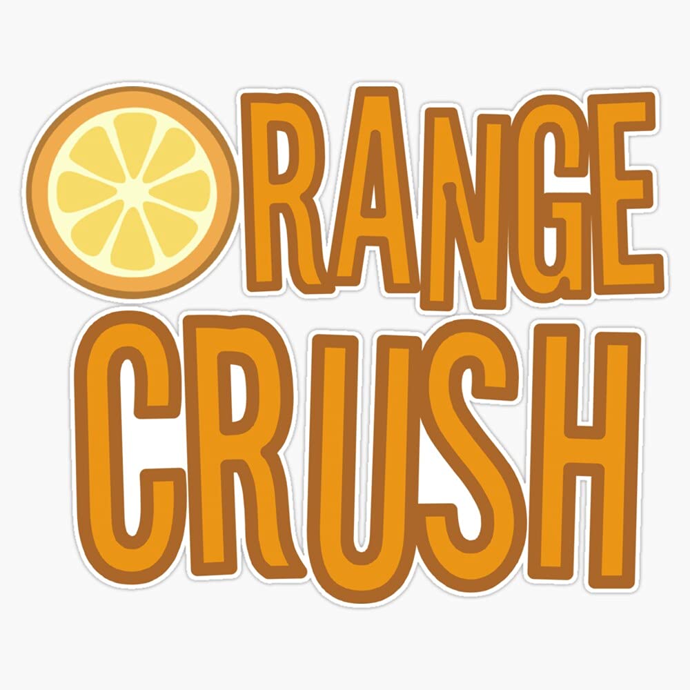Generic Orange Crush Rem Song Lyrics Rock Music Fruit Sticker Decal Bumper Sticker 5inch
