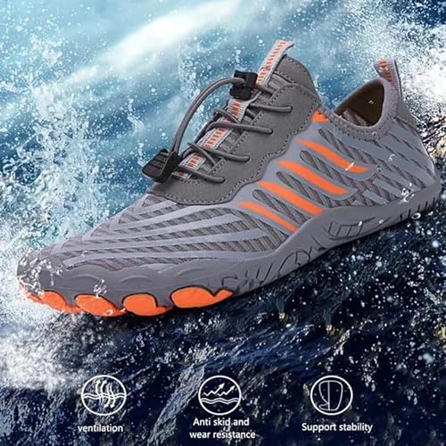 Grounded Footwear for Women Men,Grounded Footwear Barefoot Shoes,Wide Toe Barefoot Hiking Water Shoes2