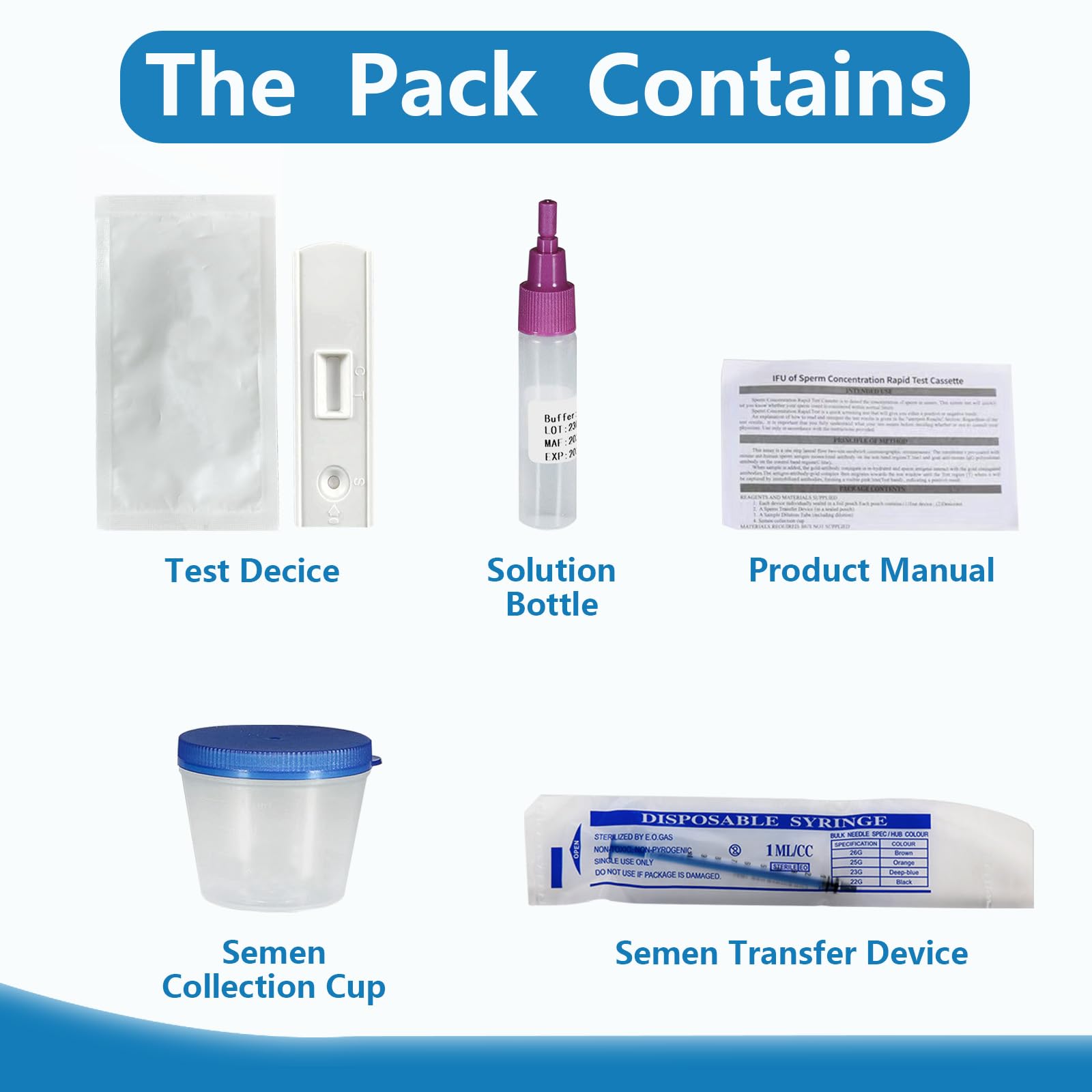 Fertility Home Test Kit for Men- Convenient, Private-Shows NorLow Sperm Count, Male Fertility Testing System, Accurate- Easy to Read Resultsmal or Low Sperm Count.