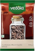 Amazon Brand - Vedaka Black Cardamom (Kaale Elaichi), 100g