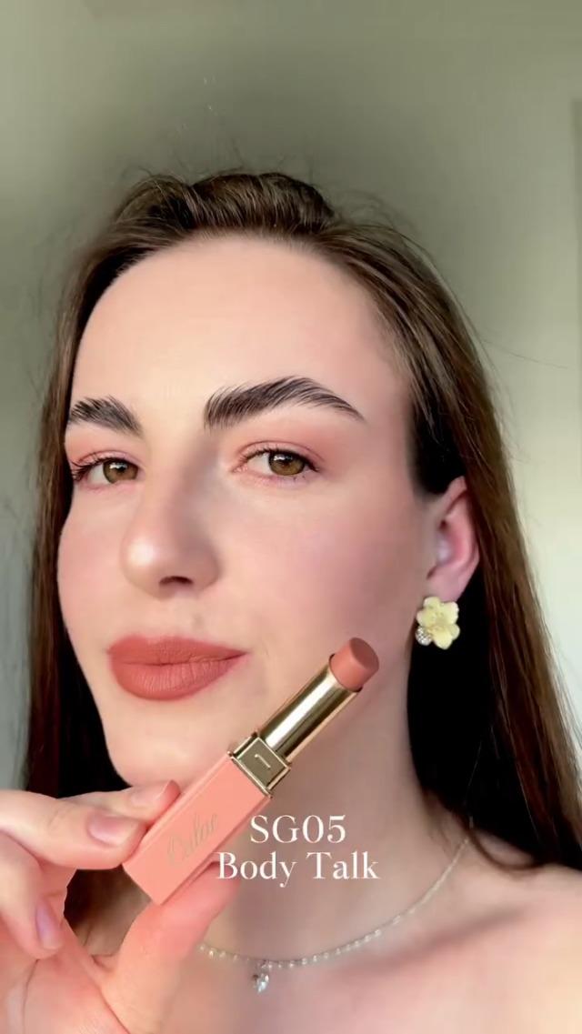 Amazon.com : Oulac Color Rich Satin Matte Lipstick – Nude Peach