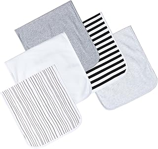 ibasenice 5 Pçs Babador Do Bebê Towls Bebê Babadores Infantil Arrotar Pano Trapos De Leite Cuspir Trapos Toalha Recém-Nascido Macio