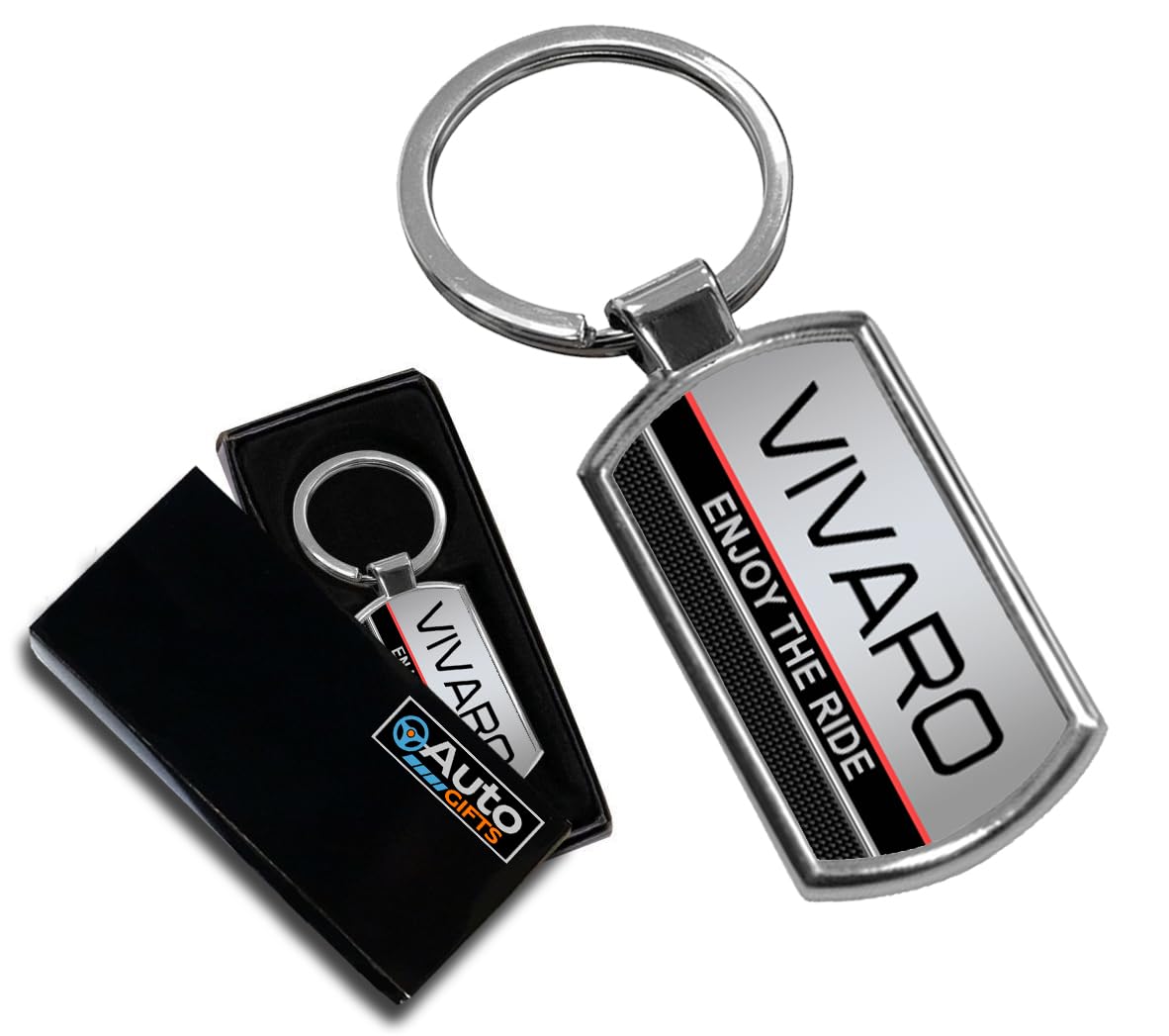 Cargifts Unisex Silver Metal Car Keyring For Vivaro