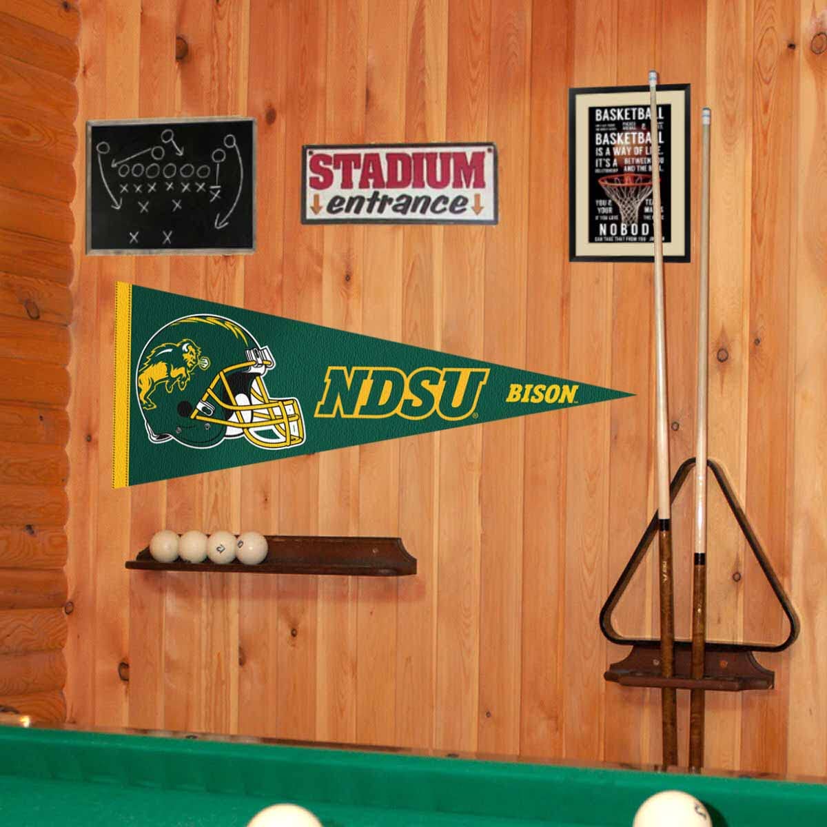 College Flags & Banners Co. NDSU Bison Football Helmet Pennant
