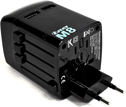 Adaptador universal de enchufes 2en 1, tipo C para Europa, Turquía y más, alta calidad, certificado por la CE, cumple con la certificación RoHS