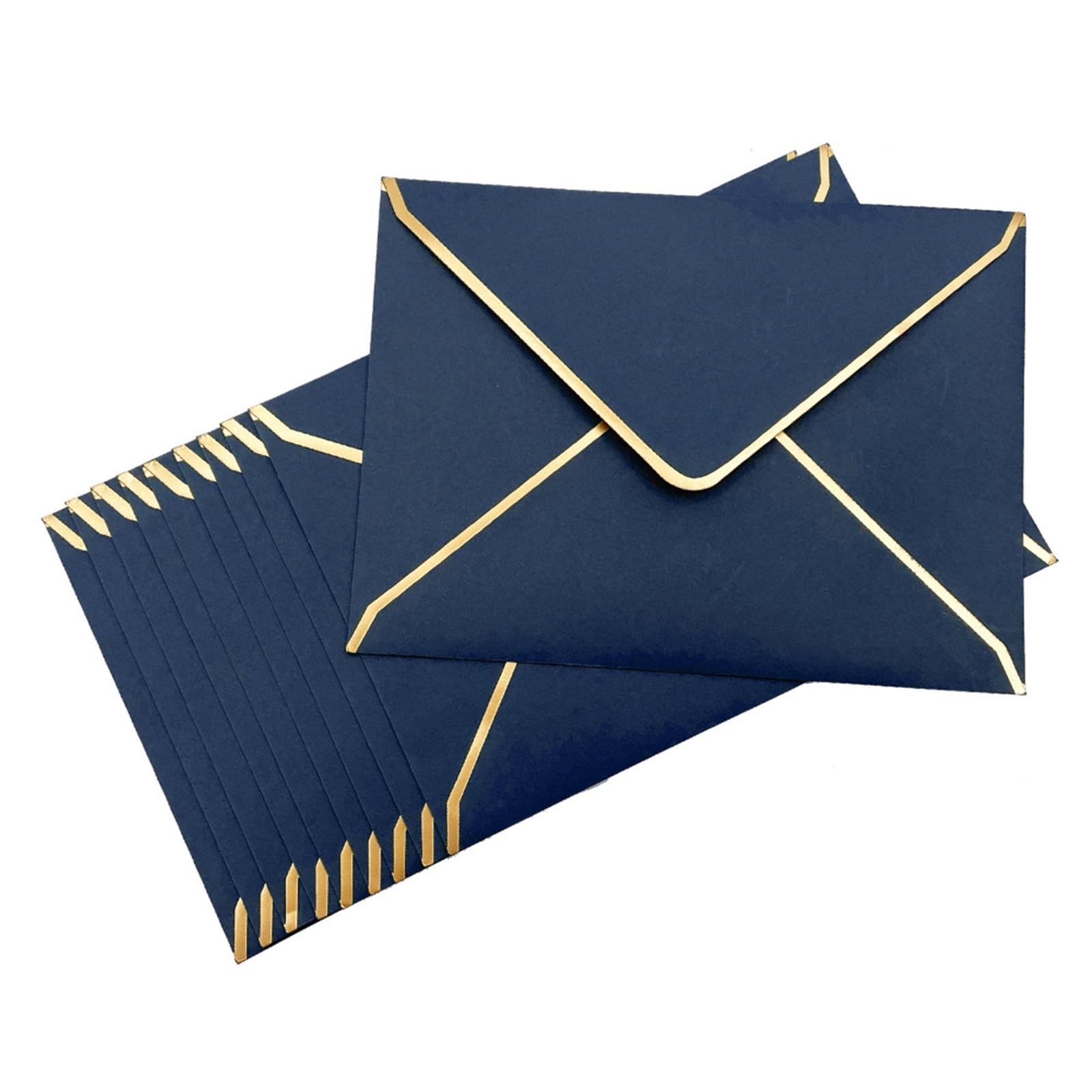 Zaproszenia ślubne, Personalised Wedding Invitation Envelopes 50 Pcs Multicolor A7(Blue 50pcs)