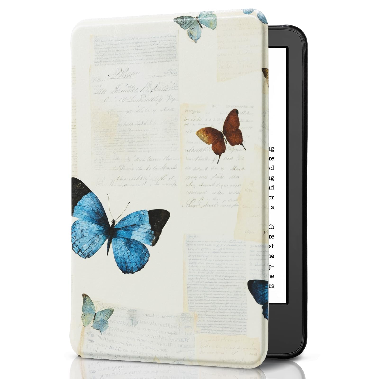 CoBak Case for All New 6 Inch E-Reader 2024 and 2022 (11 Generation) - PU Leather Smart Cover, Auto Sleep and Wake, Tufted Texture