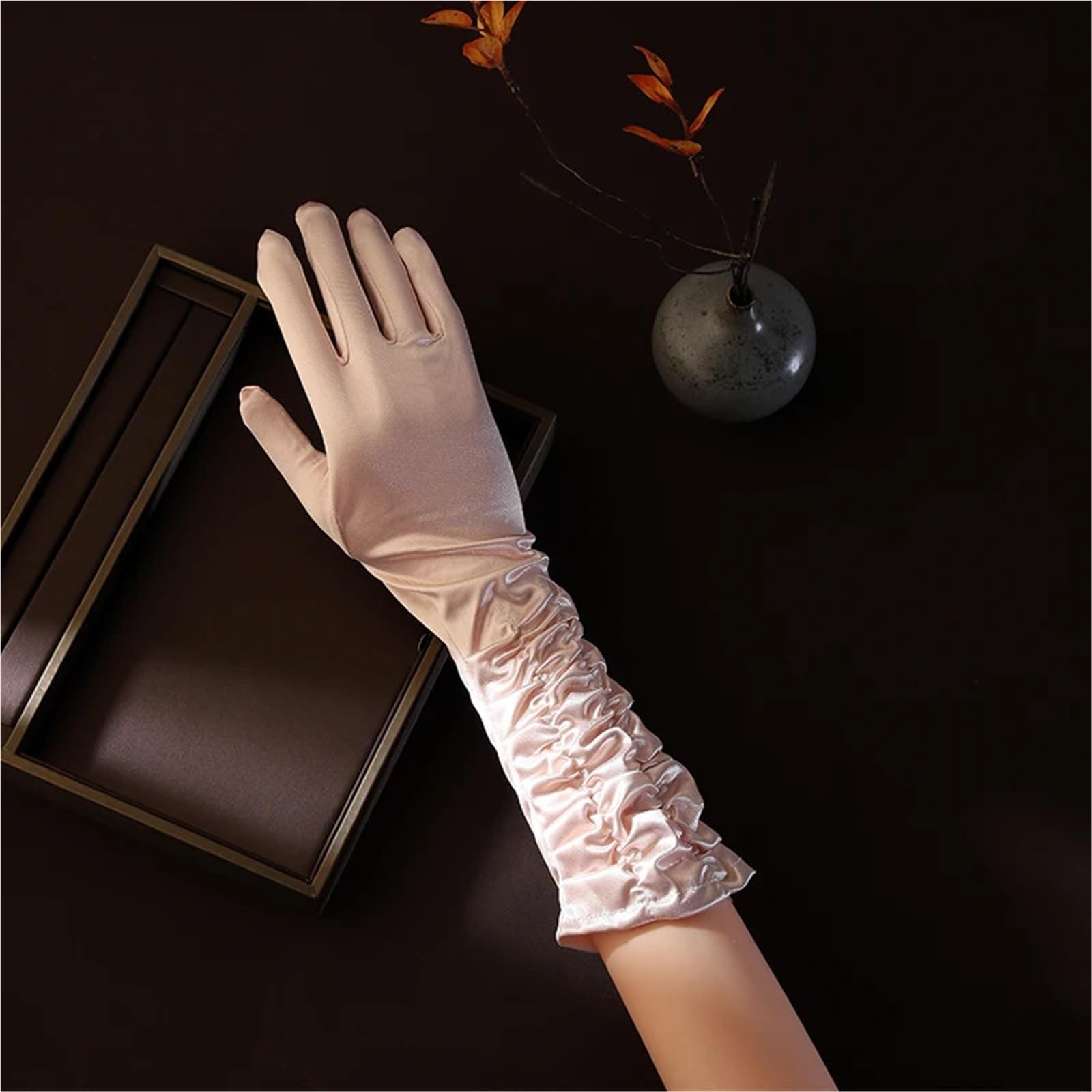 Guanti lunghi da 2 paia for accessori sposa, guanti donna eleganti Per Feste E Balli