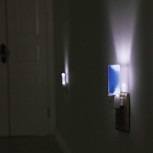 Miniatura 6 de Mvirnsw Luz nocturna LED de piel con textura de piel azul enchufable en la pared con sensor de atardecer a amanecer para niñas, niños, mujeres,