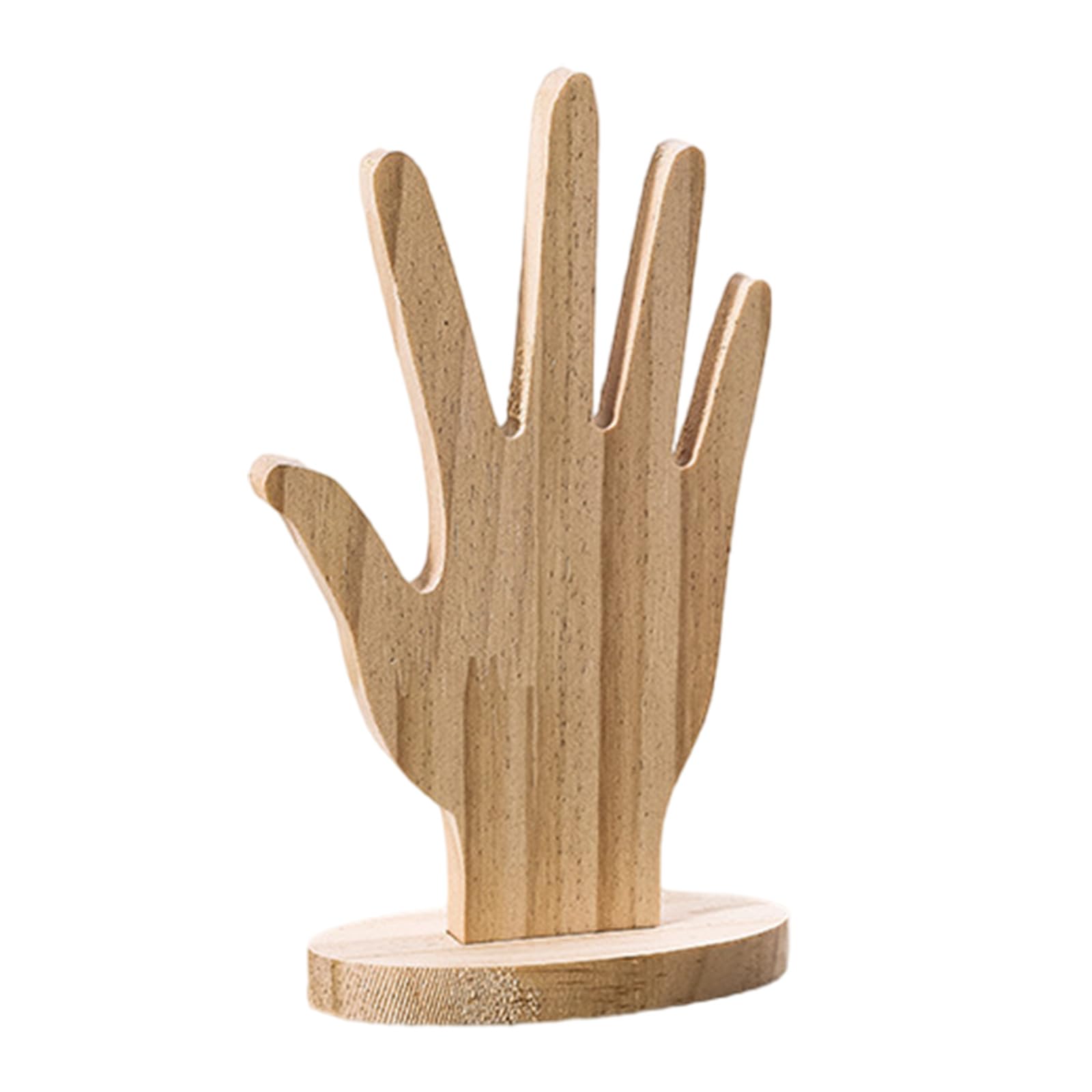 HDOYTXXM Wood Hand Jewelry Display Portable for Exhibiting Bracelets and Rings in Retail or Personalize Space Saving Jewelry Accessory