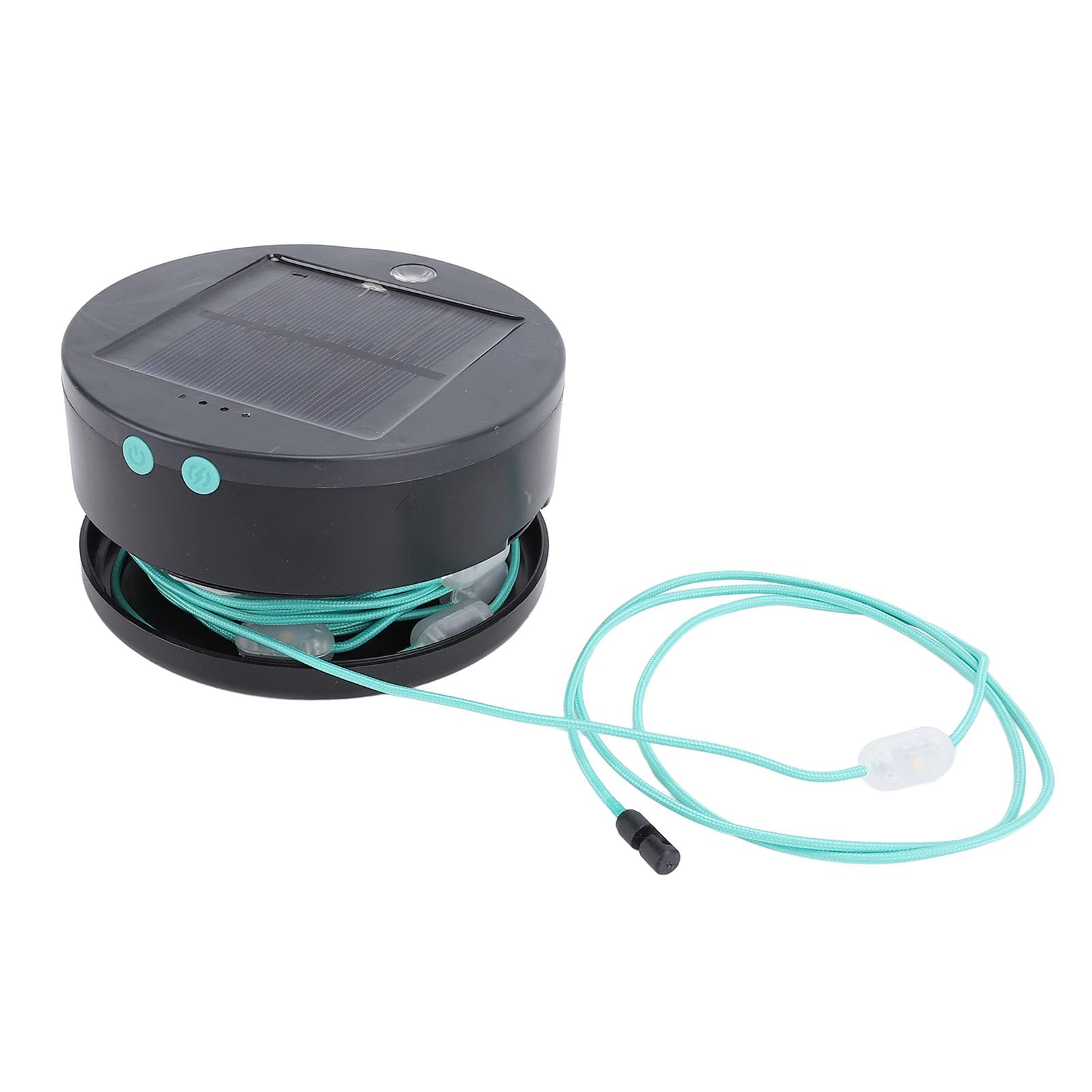Goshyda Solar-Lichterkette, Camping, Wiederaufladbar, USB-LED-Lampe, Wasserbeständig, für Terrasse, Hof, Garten, Dekoration Im Freien