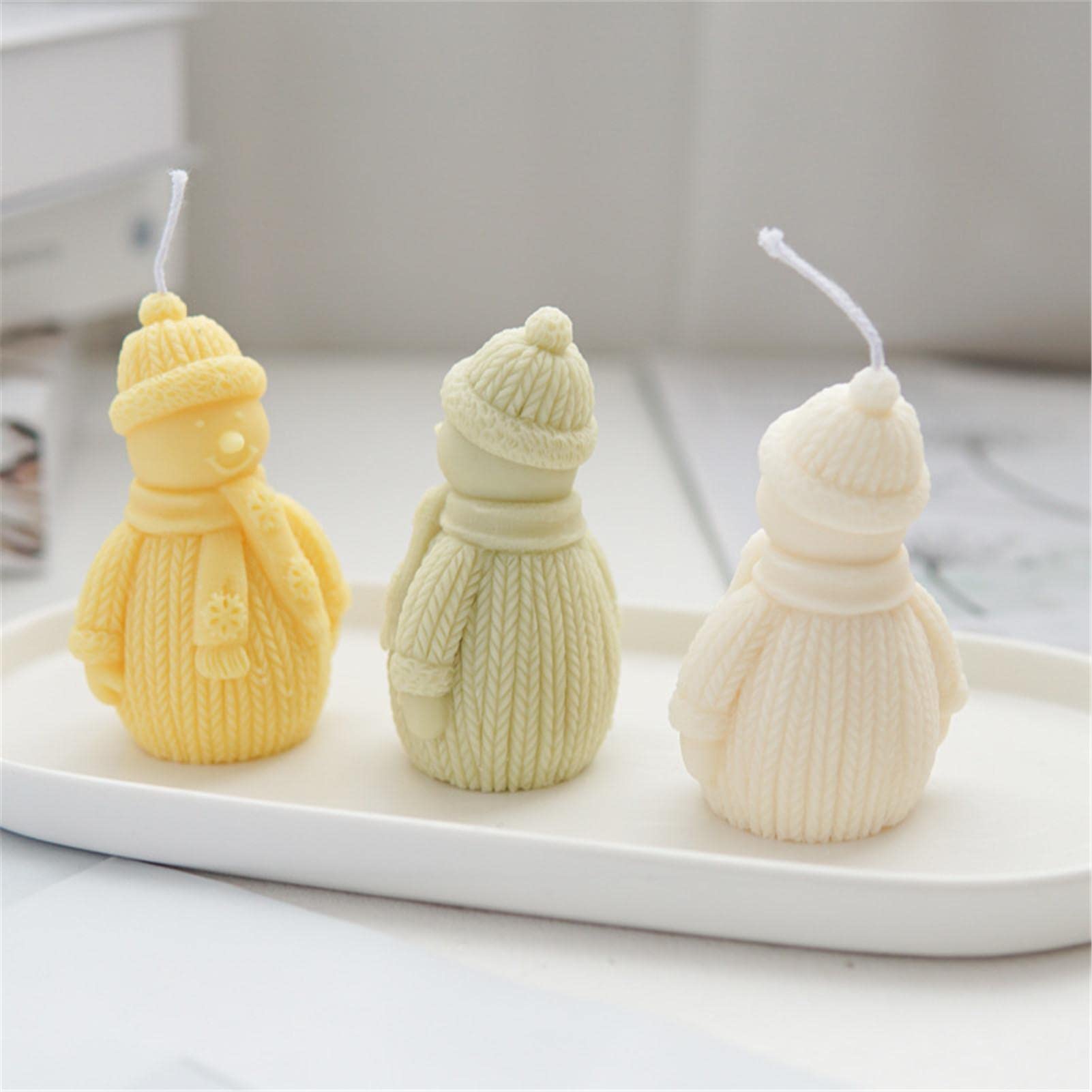 Moule Silicone Bonhomme De Neige - Pour Résine, Bougie, Bibelot DIY - D-167 - 10,5 X 9,2 X 6 Cm