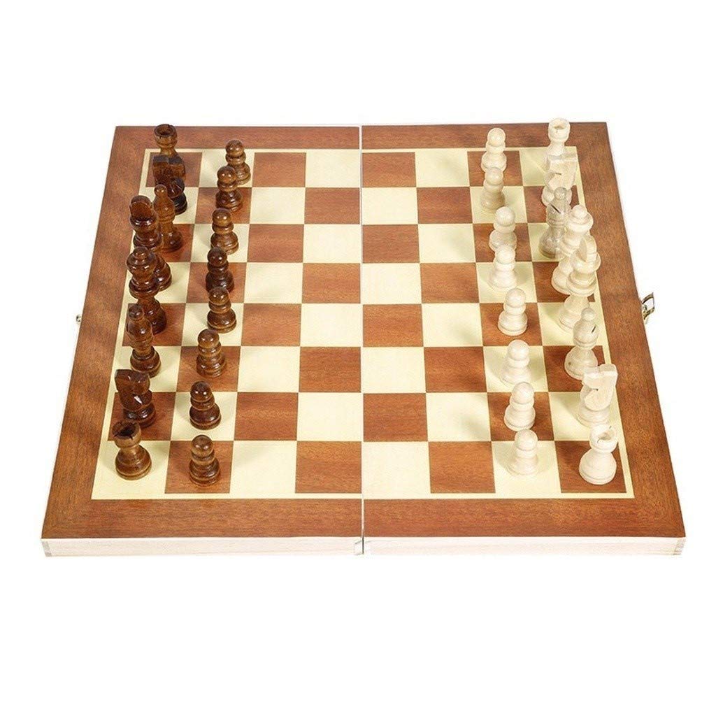 Szachy drewniane Magnetyczny Szachy Zestaw Drewniany Szachownica Przenośny Składany Exquisite Box Profesjonalna Konkurs Gry Rodzic-Dziecko Interaktywne Rozrywka Szachy dla dzieci i dorosłych