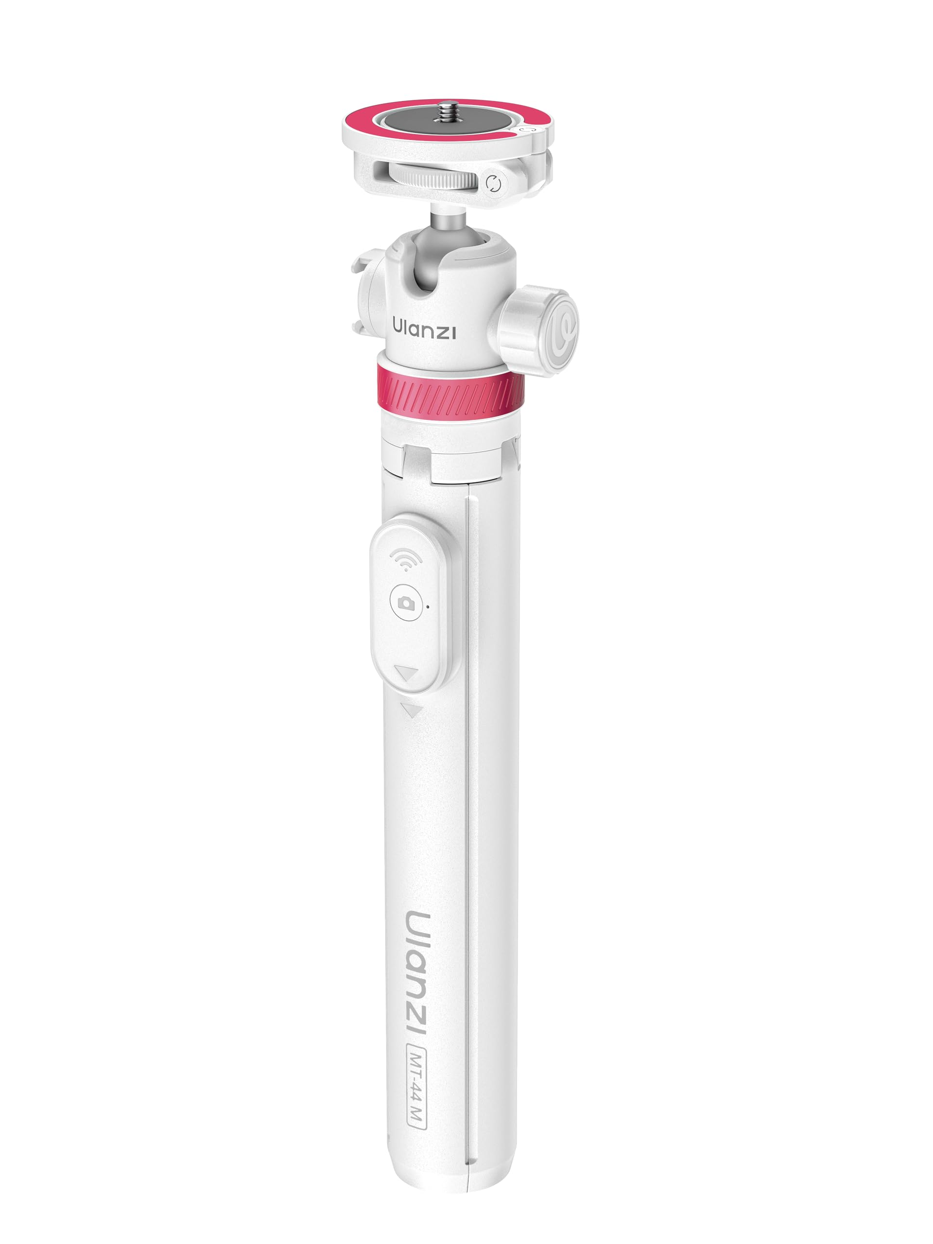 ULANZI MT-44M Asta Selfie a quattro gambe 2-in-1 con supporto magnetico e Filettatura 1/4", Estensibile fino a 149cm, Cavaletto per smartphone con telecomando, Testa Sferica per cellurare e Fotocamera
