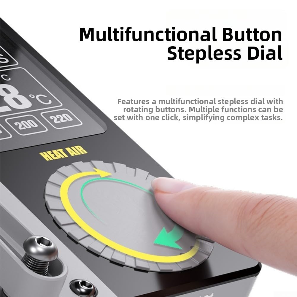 ReachMall Placa de calor separadora de pantalla LCD, plataforma de calentamiento de aleación de aluminio con control inteligente de temperatura para separación de virutas y uso en estación de